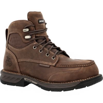 Georgia Boot Men's Athens 360 6 in. Side-Zip Waterproof Nano Composite Toe Moc-Toe Work Boot