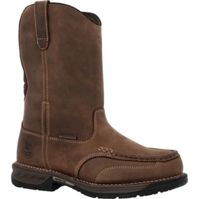 Georgia Boot Men's Athens 360 11 in. Pull-On Waterproof Moc-Toe Nano Composite Toe Work Boot
