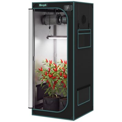 Werph 2 x 2 x 5ft. Reflective Indoor Grow Tent, 1680D Oxford Mylar Plant