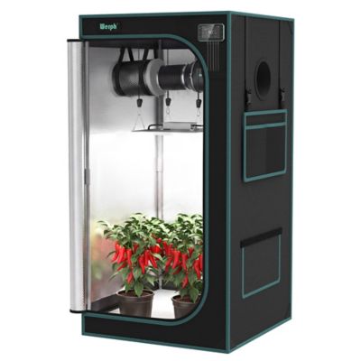 Werph 2 x 2 x 4ft. Reflective Indoor Grow Tent, 1680D Oxford Mylar Plant Greenhouse with Viewing Window