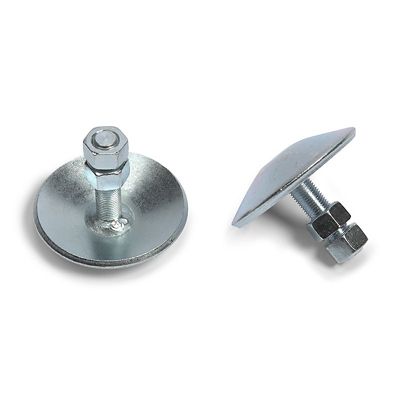 Warn Threaded Shaft Skids For Standard Blades, Mushroom Style, Set of 2, 38330