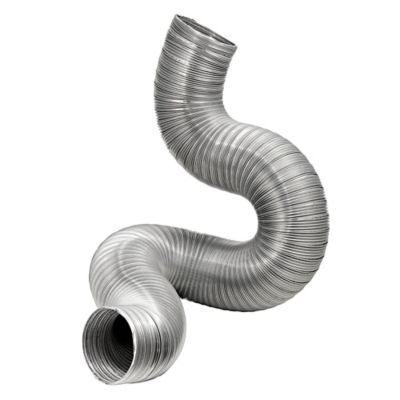 Lambro 8 ft. Flexible Aluminum Semi-Rigid Double-Lock Air Duct, 10 in. D