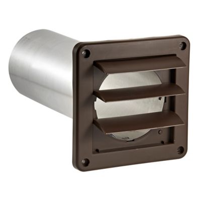 Lambro 4 in. Aluminum Wall Exhaust Hood Vent with Damper and 11 in ...