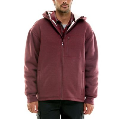 Hallstatt Workwear Men's Sherpa-Lined Bonded Thermal Full Zip Shirt Jacket