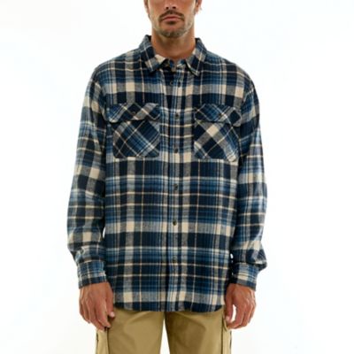 Hallstatt Workwear Men's Long Sleeve 2-Pocket Flannel Shirt with Pen Slot