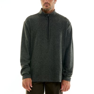 Hallstatt Men's Brushed Poly Rayon Spandex Long Sleeve Quarter Zip