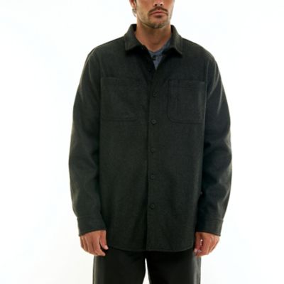 Hallstatt Workwear Men's 2-Pocket Wool Like Fabric Button-Down Shirt