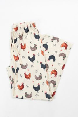 American Farm Company Festive Chickens Christmas Adult Pajama Pant