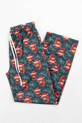 American Farm Company Highland Cow Christmas Adult Pajama Pant