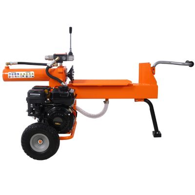Trustmade 20 Ton Portable Log Splitter, Auto Return Ram, Gear Pump, 7 hp Engine, Horizontal Full Beam Steel Wedge, EPA