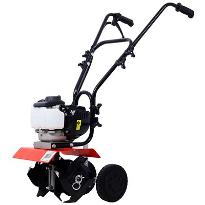 Trustmade Mini Tiller Cultivator, 37.7cc 4-Stroke Viper Engine, Gear Drive Transmission, 4-Cycle Mini Cultivator