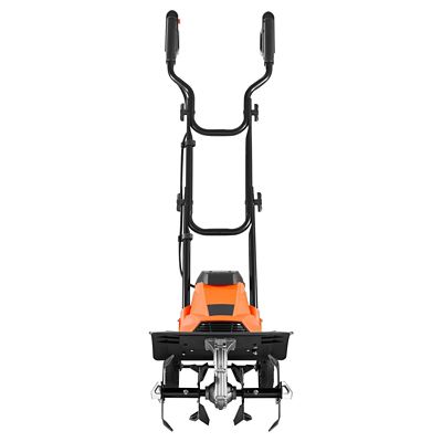 Trustmade Corded Electric Tiller, 14 in. Tilling Width, 10 Amps Heavy-Duty Rototiller, Steel Tines, Foldable Handle