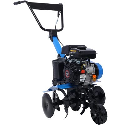 Trustmade Gas-Powered 4-Cycle 2 in 1 Tiller and Cultivator,78.5cc with Handle 18 in Till Width, EPA complaint