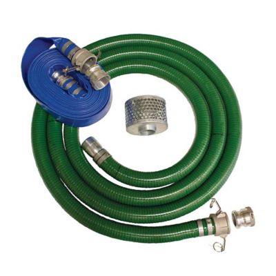 Brave 4 in. Hose Kit 20 ft. Suction Hose 50 ft. Discharge Hose Quick Connect