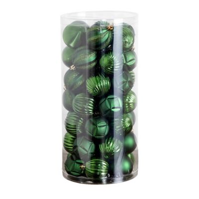 Nearly Natural 48 pc. Green Ball Shatterproof Christmas Ornaments