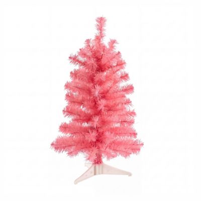 Nearly Natural 2 ft. Artificial Pink Christmas Tree
