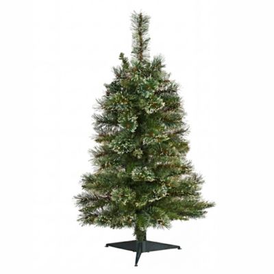 Nearly Natural 3 ft. Artificial Wisconsin Slim Snow Tip Pine Christmas Tree