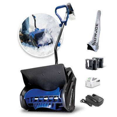 Snow Joe 24V iON+ 13 in. Snow Shovel, w/4Ah Battery, Quick Charger, Battery Holder and Cover