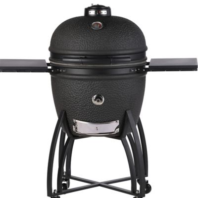 Saffire Grill & Smoker Matte Ceramic Kamado and Charcoal Grill 23, Extra Large