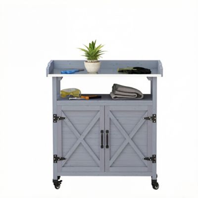 Trustmade Backyard Storage Cabinet,Wooden Storage Cabinet,Patio Storage Cabinet,Outdoor Storage Cabinet