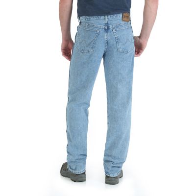 Image showing 1 th Wrangler Men's Relaxed Fit High-Rise Rugged Wear Jeans