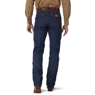 Image showing 1 th Wrangler Men's Classic Fit High-Rise Cowboy Cut Jeans, Rigid Indigo