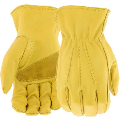 Leather Work Gloves Fairfield Cowhide Work Gloves size Large 605 Large Vintage Leather Gloves