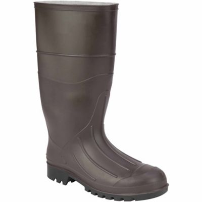 knee length rubber boots
