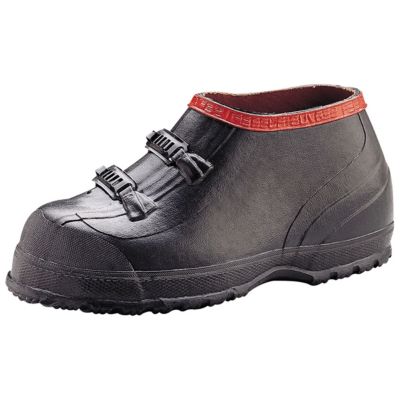 Servus Men's Supersize Black 2-Buckle Rubber Overboot
