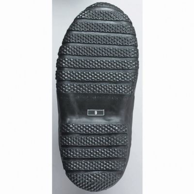 Image showing  Men's Supersize Black 2-Buckle Rubber Overboot