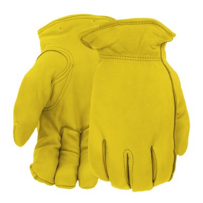 West Chester Men's Thinsulate Grain Deerskin Leather Work Gloves, 1-Pair
