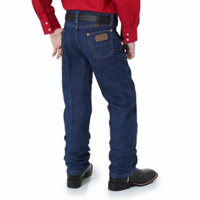 Image showing 0 th Wrangler Boys' Original Fit High-Rise Cowboy Cut Jeans, 13MWZJP