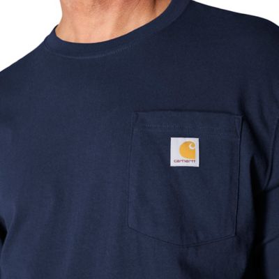 Image showing 5 th Carhartt Men's K126 Loose Fit Long-Sleeve Workwear Pocket T-Shirt