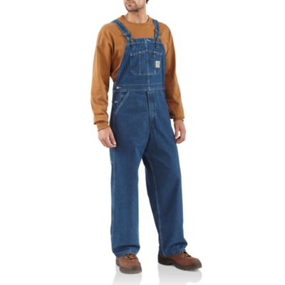 Carhartt Men's Unlined Washed Denim Bib Overalls
