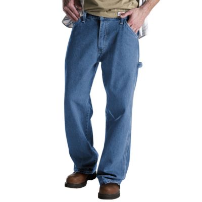 Image showing  Men's Relaxed Fit Mid-Rise Carpenter Denim Work Jeans