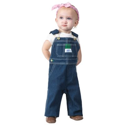 Image showing 0 th Liberty Baby Unisex Denim Bib Overalls