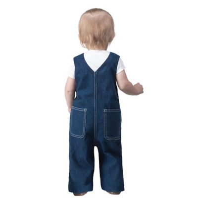 Image showing 1 th Liberty Baby Unisex Denim Bib Overalls