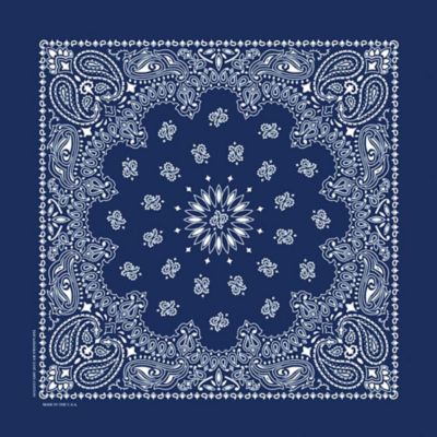 Bandana Homme ou Femme paisley bleu marine - Bandana Avenue