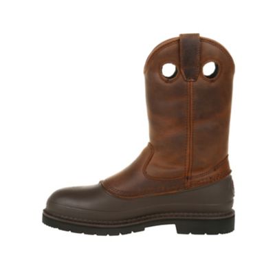Image showing  Men's Pull-On Muddog Comfort Core Round Toe Work Boots, 11 in.