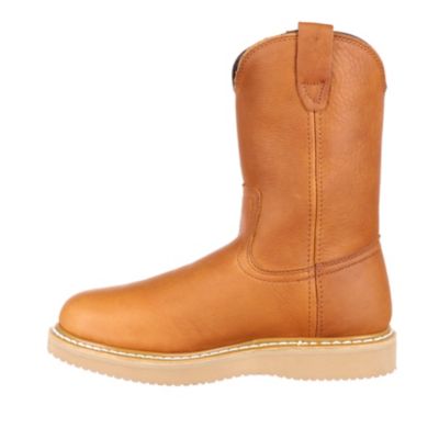 Image showing  Men's Farm and Ranch Round Toe Wedge Pull-On Wellington Work Boots, 11 in.