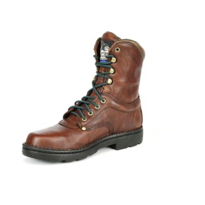 Image showing  Men's Eagle Light Round Toe Lace-Up Work Boots, 8 in.