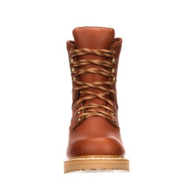 Image showing 3 th Georgia Boot Men's Barracuda Gold Wedge Round Toe Work Boots, 8 in.