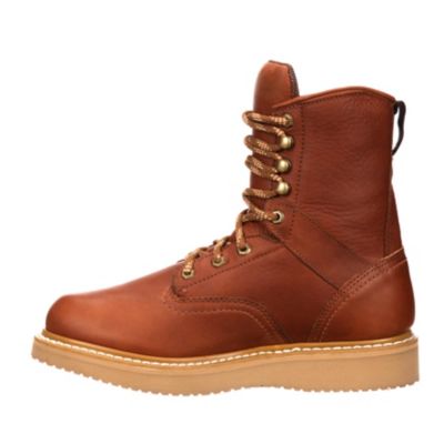 Image showing 4 th Georgia Boot Men's Barracuda Gold Wedge Round Toe Work Boots, 8 in.
