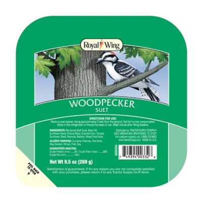 Royal Wing High-Energy Woodpecker Suet, 9.5 oz.