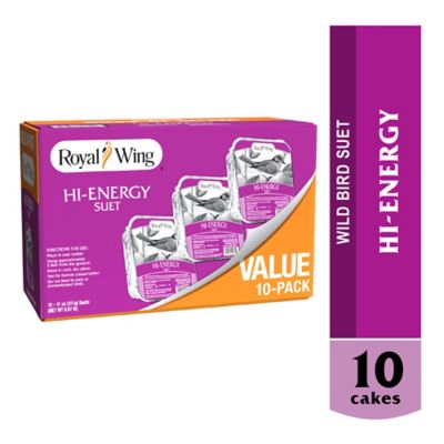 Royal Wing Hi-Energy Grain and Sunflower Suet Cake, 10 ct.