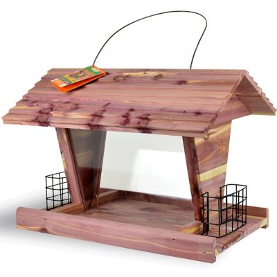 Royal Wing Cedar Grand Chalet Bird Feeder, 15 lb. Capacity The pesky squirrels like it really well too
