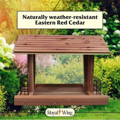 Image showing  15 lb. Cedar Grand Chalet Bird Feeder