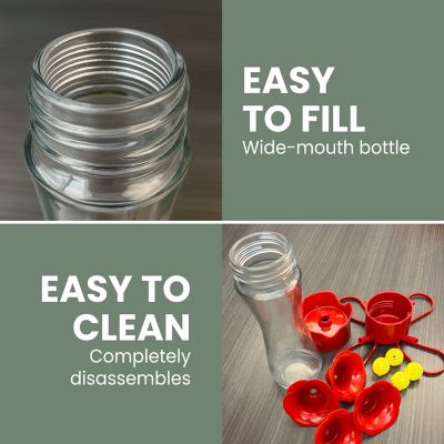 Image showing 5 th Perky-Pet 8 oz. Pinch-Waist Glass Hummingbird Nectar Feeder