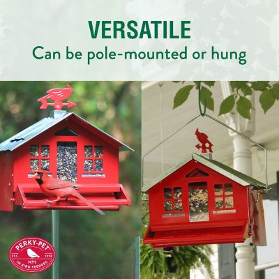 Image showing  Squirrel-Be-Gone II Country Bird House with Weathervane
