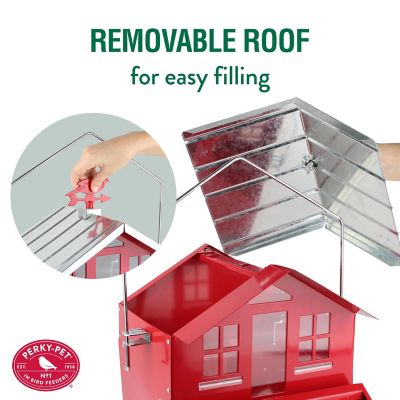 Image showing  Squirrel-Be-Gone II Country Bird House with Weathervane